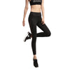 Black Mesh Leggings with Side Pocket